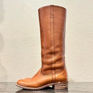 Frye Tan Leather Riding Boots